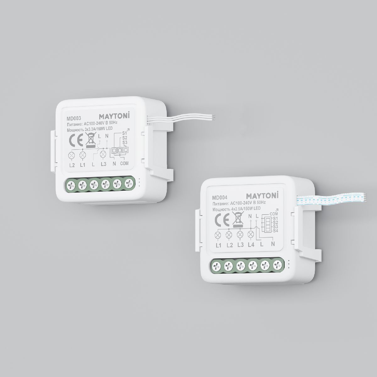 W-Fi выключатель четырехканальный Maytoni Smart home MD004