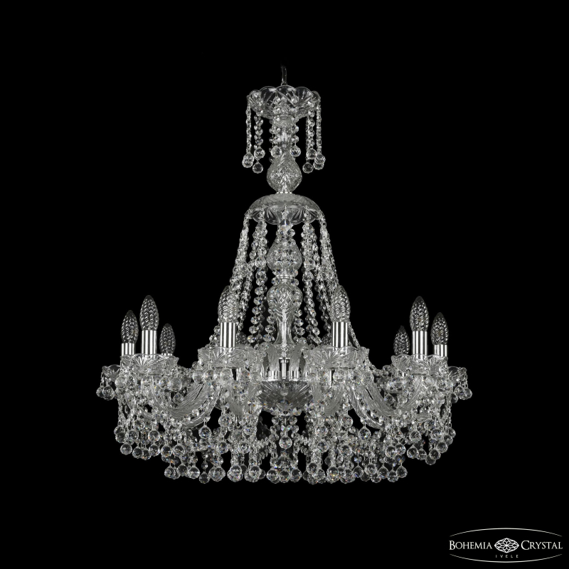 Подвесная люстра Bohemia Ivele Crystal 1409/10/240/XL-75 Ni