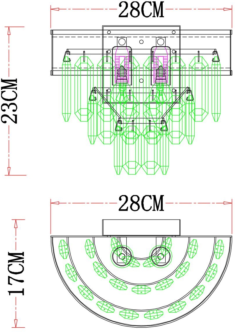 Бра Arte Lamp Diadem A1002AP-2CC
