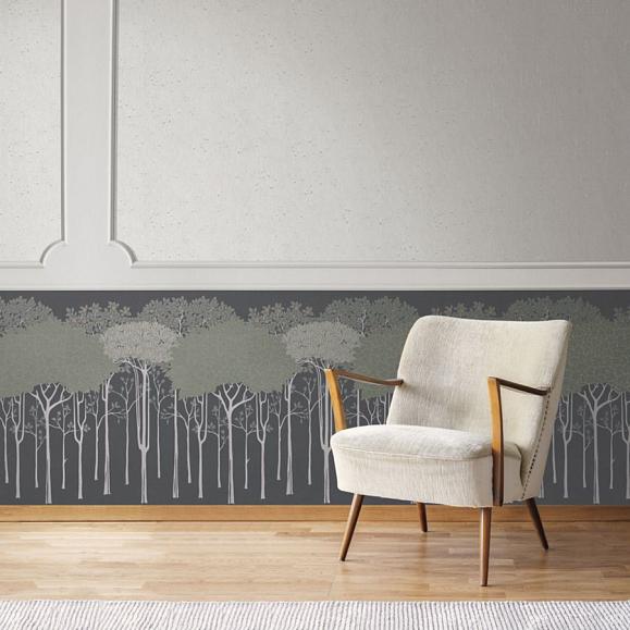 Бордюр York AC9222 Oakwood Grove Black