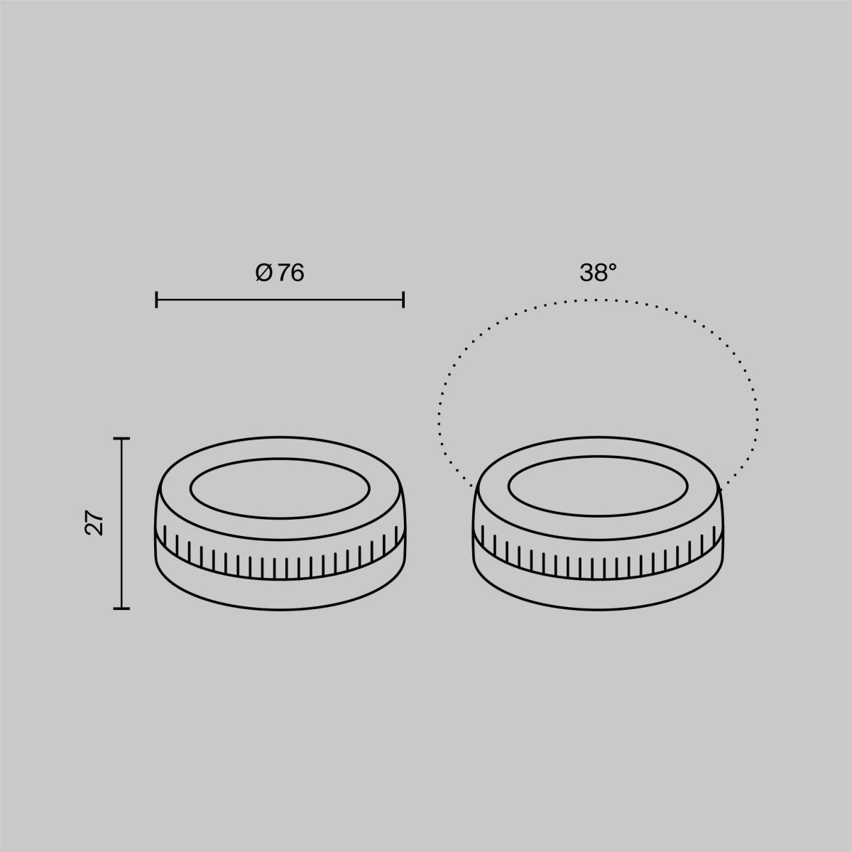 Светодиодная лампа Voltega Ультра Стандарт GX53 Lens 9Вт 3000K 3080