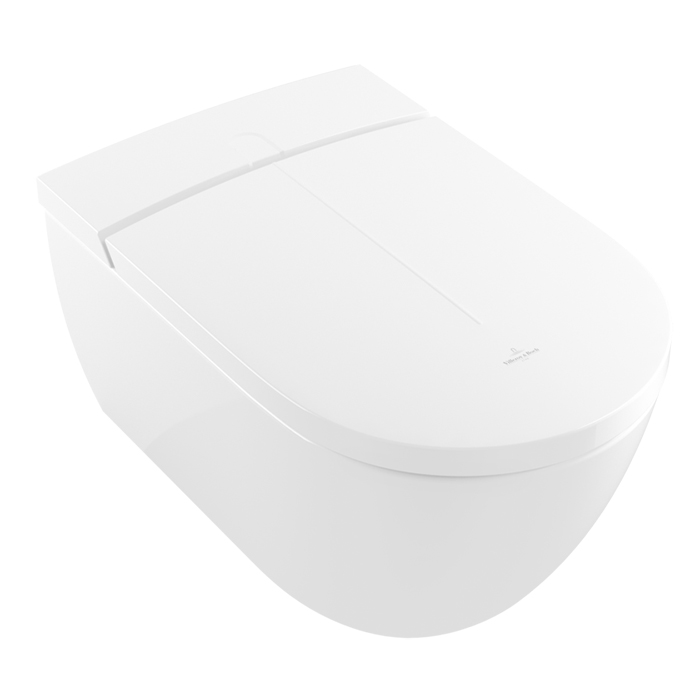 Villeroy&Boch Viclean Унитаз-биде подвесной 38.5х59.5х40см., CeramicPlus, цвет: альпийский белый