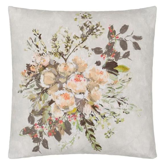 Подушка CCDG1570, Margaretta Linen, Sepia, Designers Guild 55 x 55см