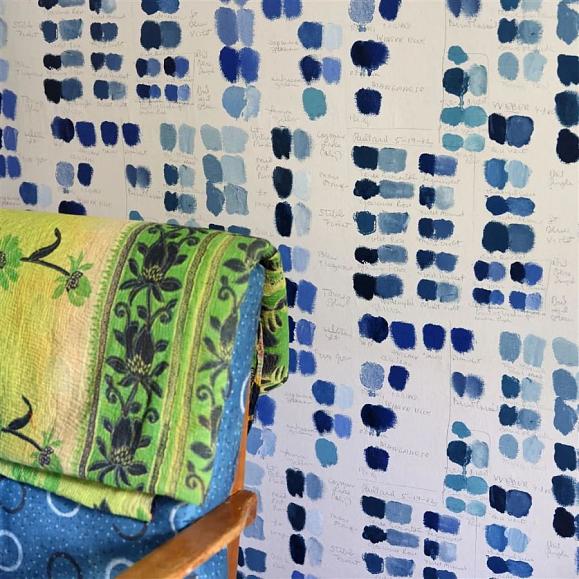 Обои John Derian PJD6020/03 Mixed Tones Indigo