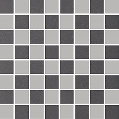MOR16 Мозаика RETRO Mosaico Coal-Silver 30х30