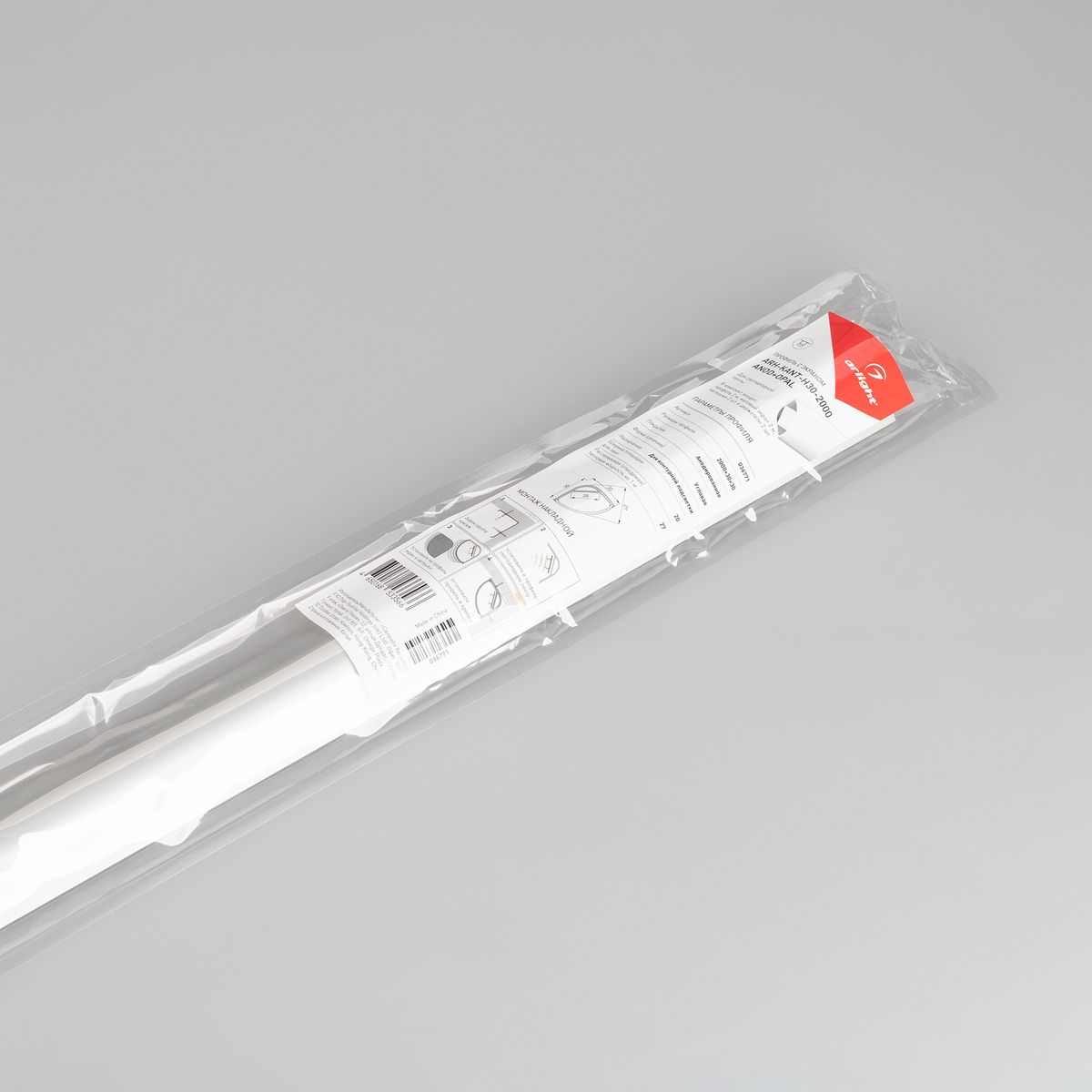 Алюминиевый профиль с экраном Arlight ARH-Kant-H30-2000 Anod+Opal 036771