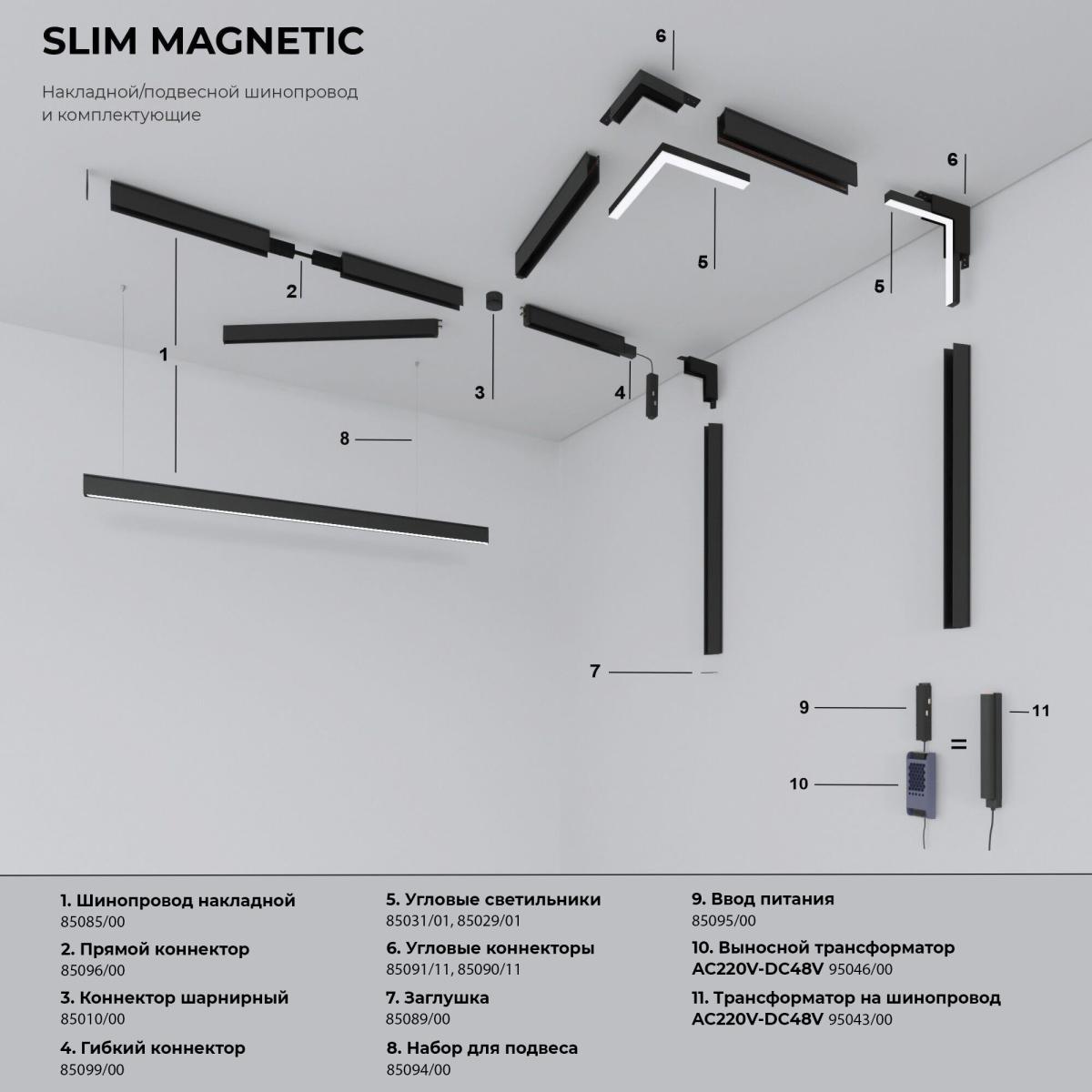 Трековый магнитный светильник Elektrostandard Slim Magnetic 85046/01 4690389193651 a062853