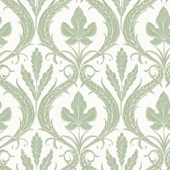 Обои York DM4921 Adirondack Damask Green/White