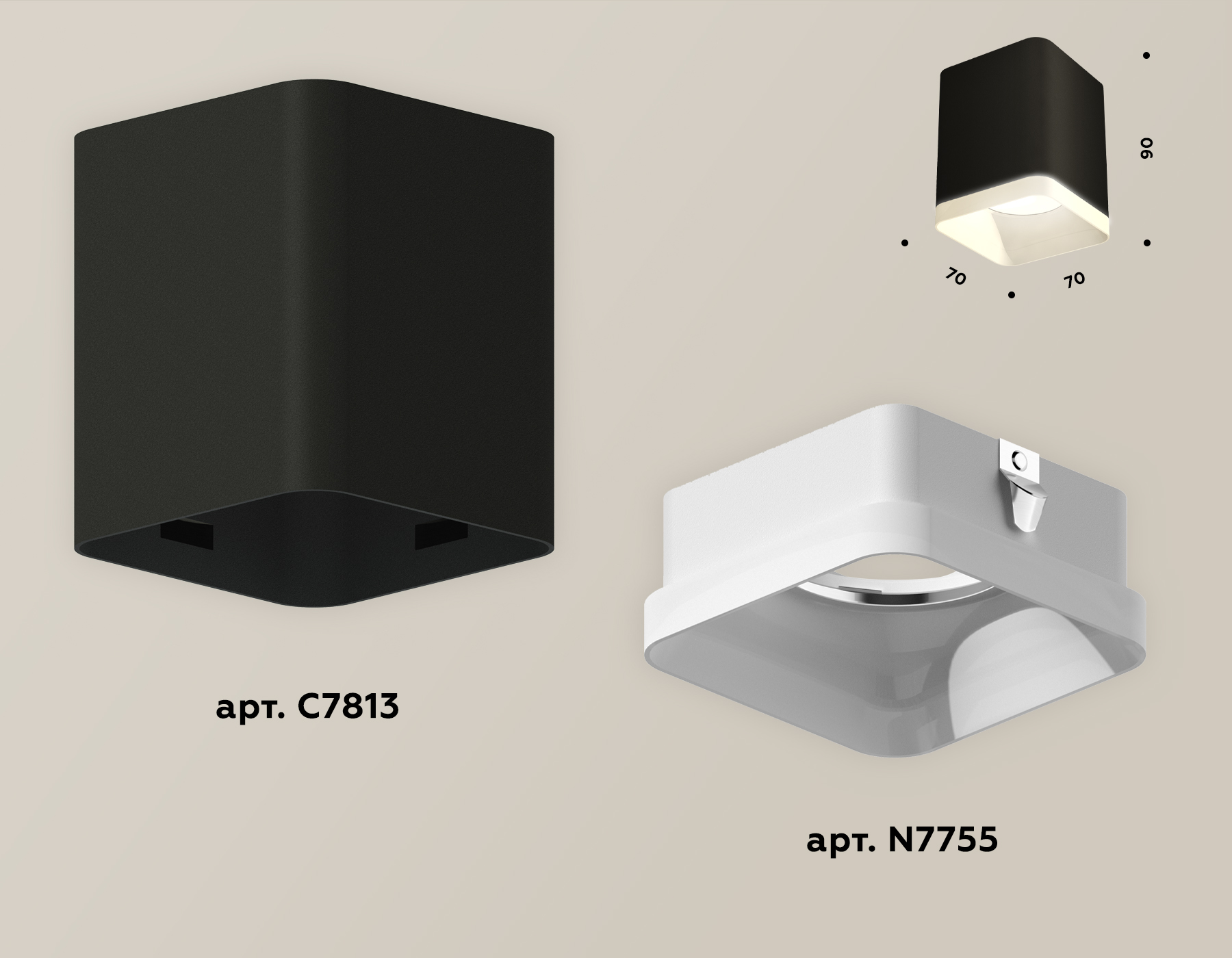 Потолочный светильник Ambrella Light Techno Spot XS7813021 (C7813, N7755)