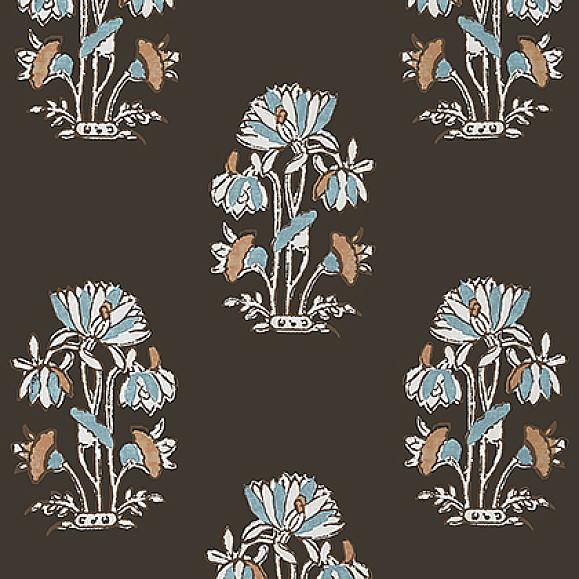 Обои Thibaut T13200 Lily Flower Black