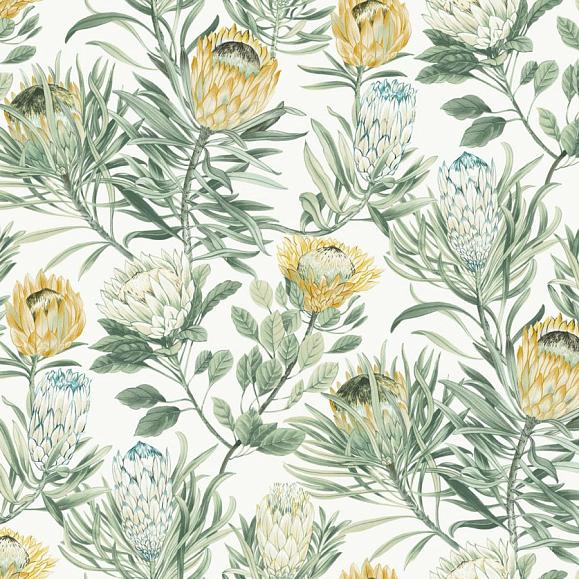 Обои York BL1754 Protea White/Yellow