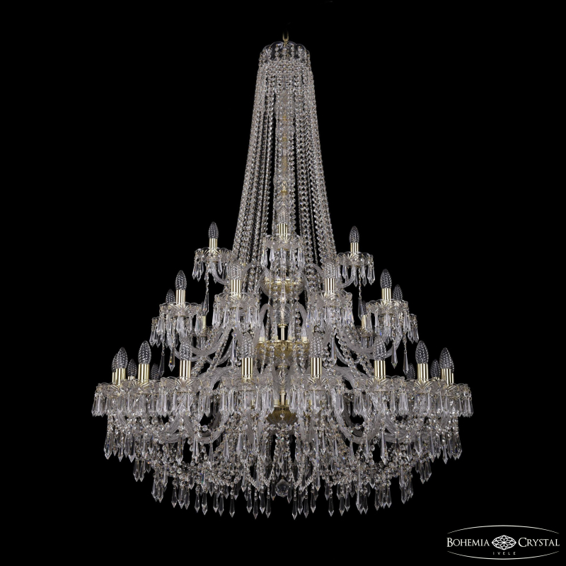 Подвесная люстра Bohemia Ivele Crystal 1403/20+10+5/400/h-160/3d G