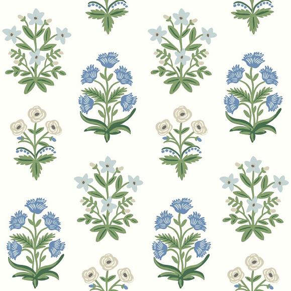 Обои York RP7347 Mughal Rose Indigo