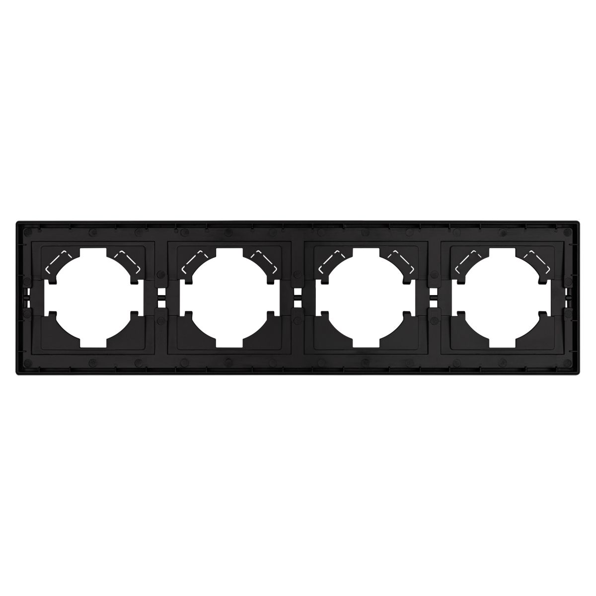 Рамка пластиковая на 4 поста Arlight FRM-TENDO-PL-4-BK 053848