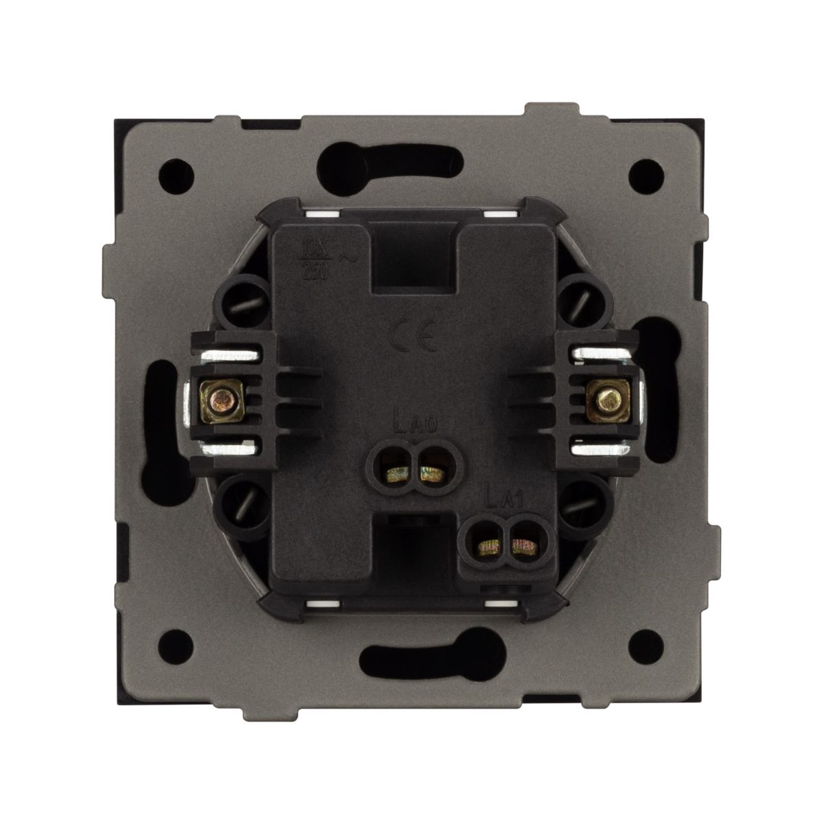 Механизм выключателя одноклавишный непроходной Arlight SWT-TENDO-MK01-SFPL-BK (230V, 10A) 054566