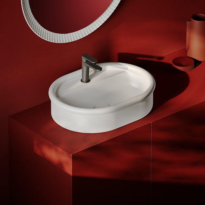 Artceram Brera Раковина накладная 60x45х15см., без отв., цвет: белый глянцевый