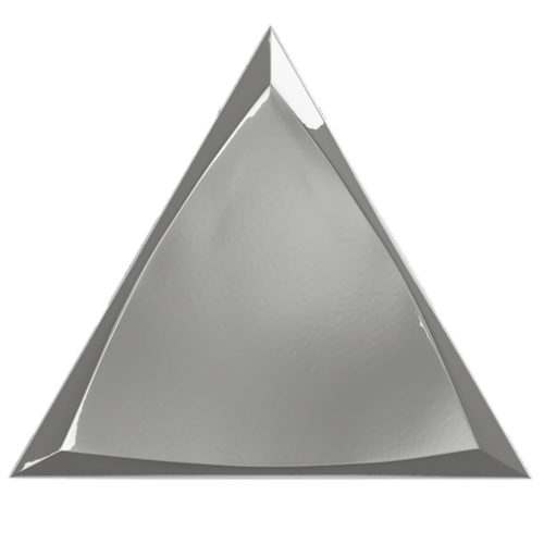 Evoke Traingle Channel Silver Glossy