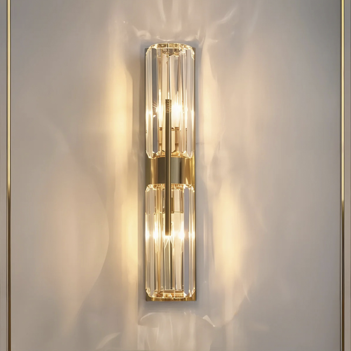 Настенный светильник Delight Collection 88183W/D500 gold/clear