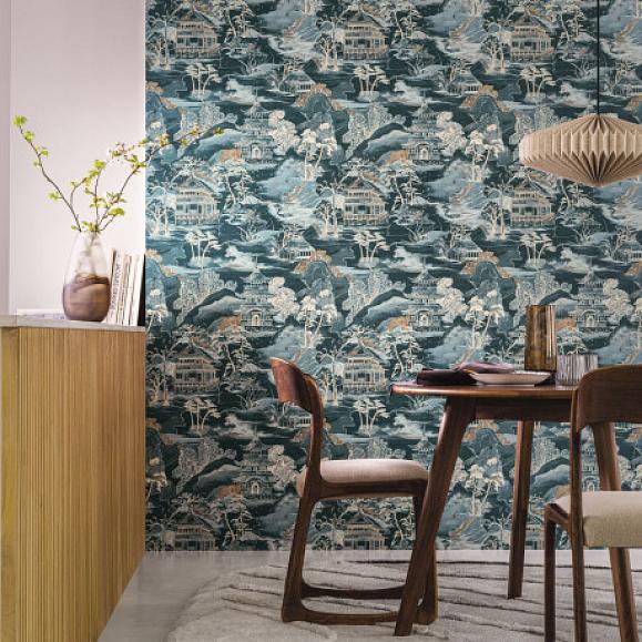 Обои Casamance 75310508 Nara Petrole