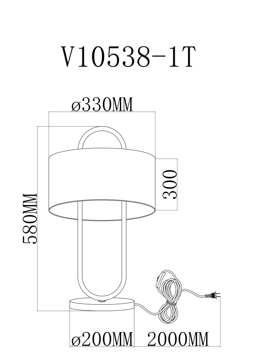 Настольная лампа Moderli Palma V11599-1T