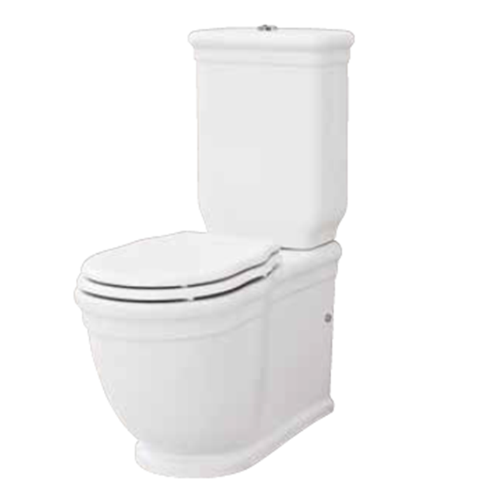Artceram/Hidra HI-LINE Унитаз моноблок 38х68 см, с крепежами, цвет: белый/золото