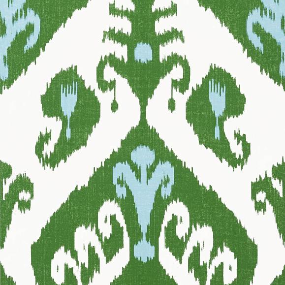 Обои Thibaut T16246 Indies Ikat Green