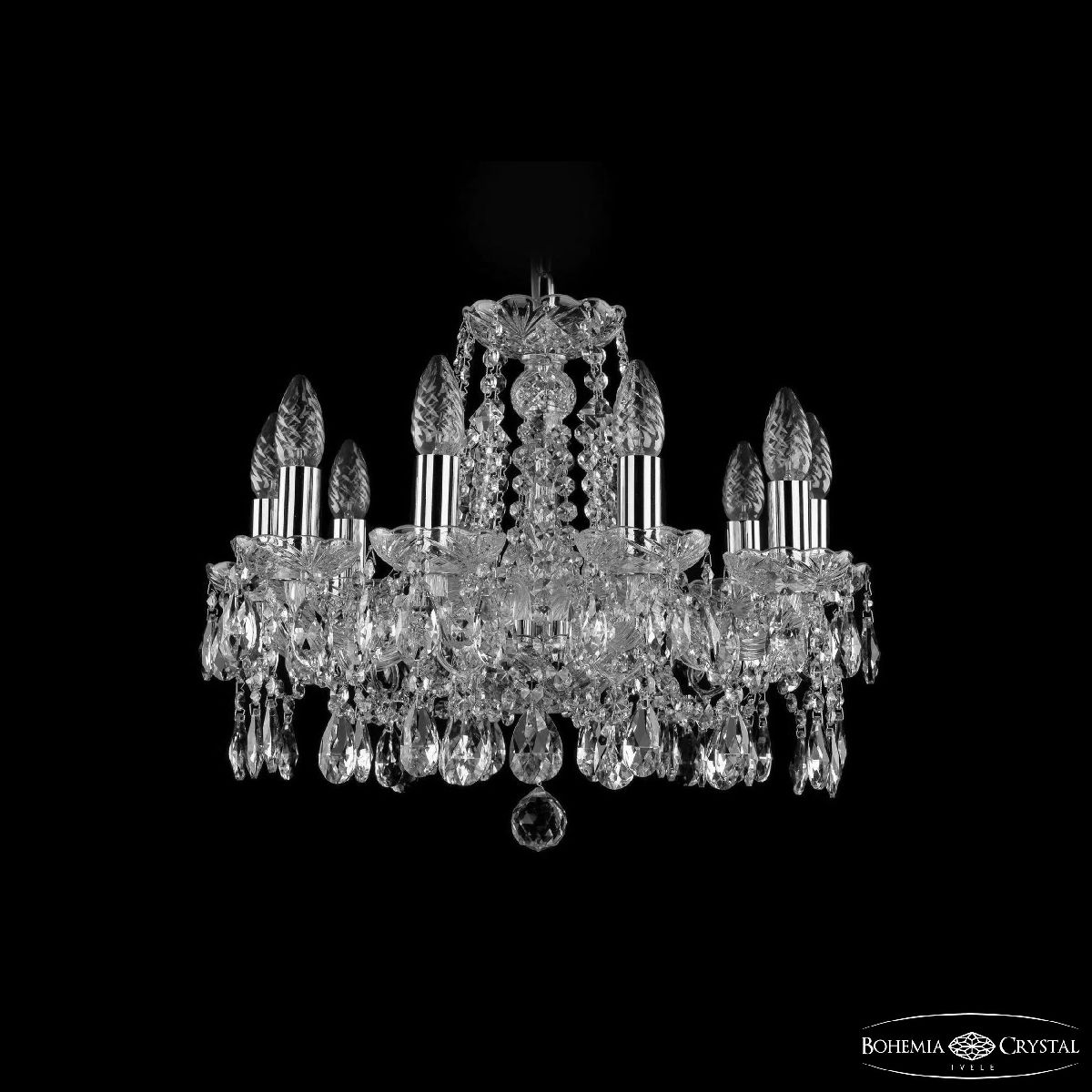 Подвесная люстра Bohemia Ivele Crystal 1413/10/165 Ni