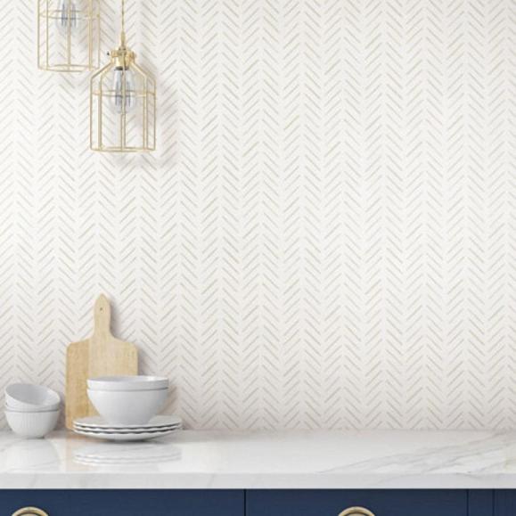 Обои York CV4456 Painted Herringbone Sand