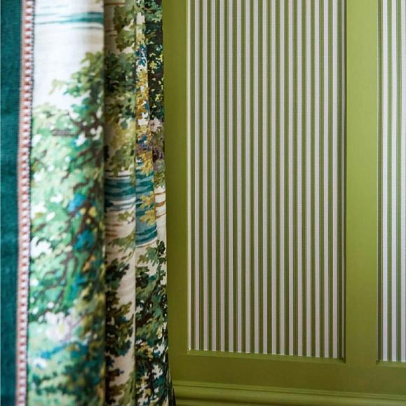 Обои Sanderson 217255 Pinetum Stripe Sap Green
