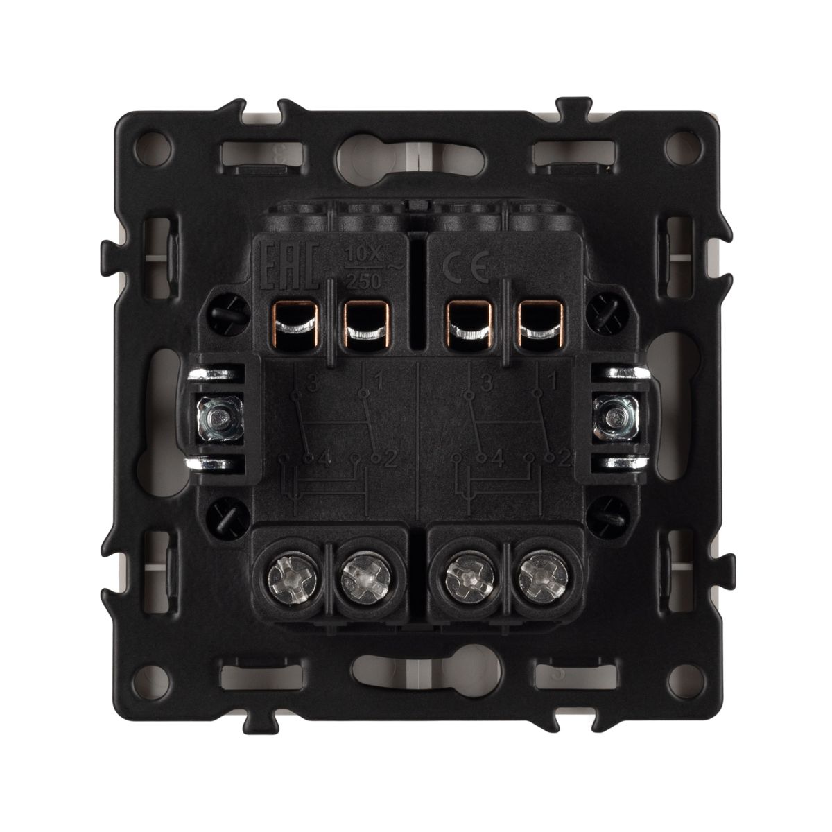 Выключатель перекрёстный 2 кл софт-тач золотой песок Arlight SWT-MKX2-SFPL-GD (250V, 10A) 061792(1)