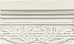 TED5 Бордюр EPOQUE Terminale Deco Bianco Craquele 12x20