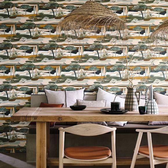 Обои Casamance 75870406 Cap Ferret Cyprès/ocre