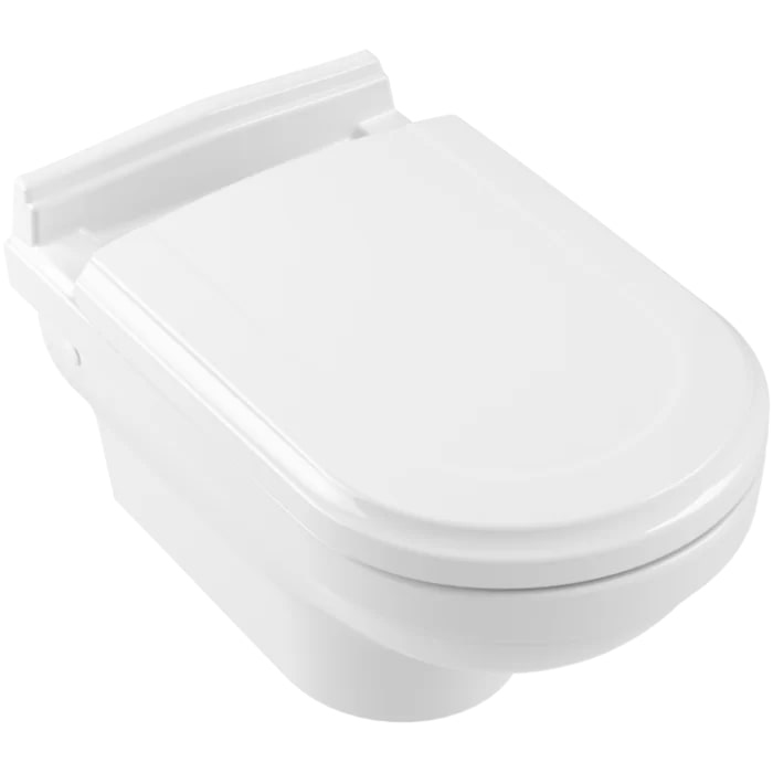 Villeroy&Boch Hommage Унитаз 37х60х34.5см., подвесной, CeramicPlus, цвет: альпийский белый