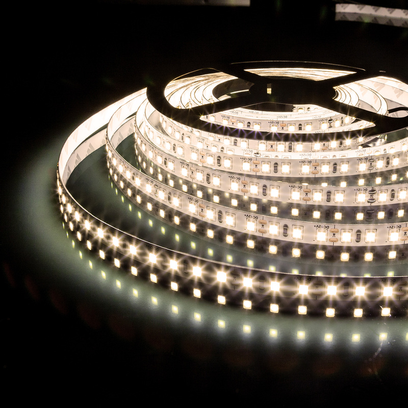 Светодиодная лента Elektrostandard 12V 9,6W 120Led 2835 IP65 теплый белый, 5м 4690389167034 a052849