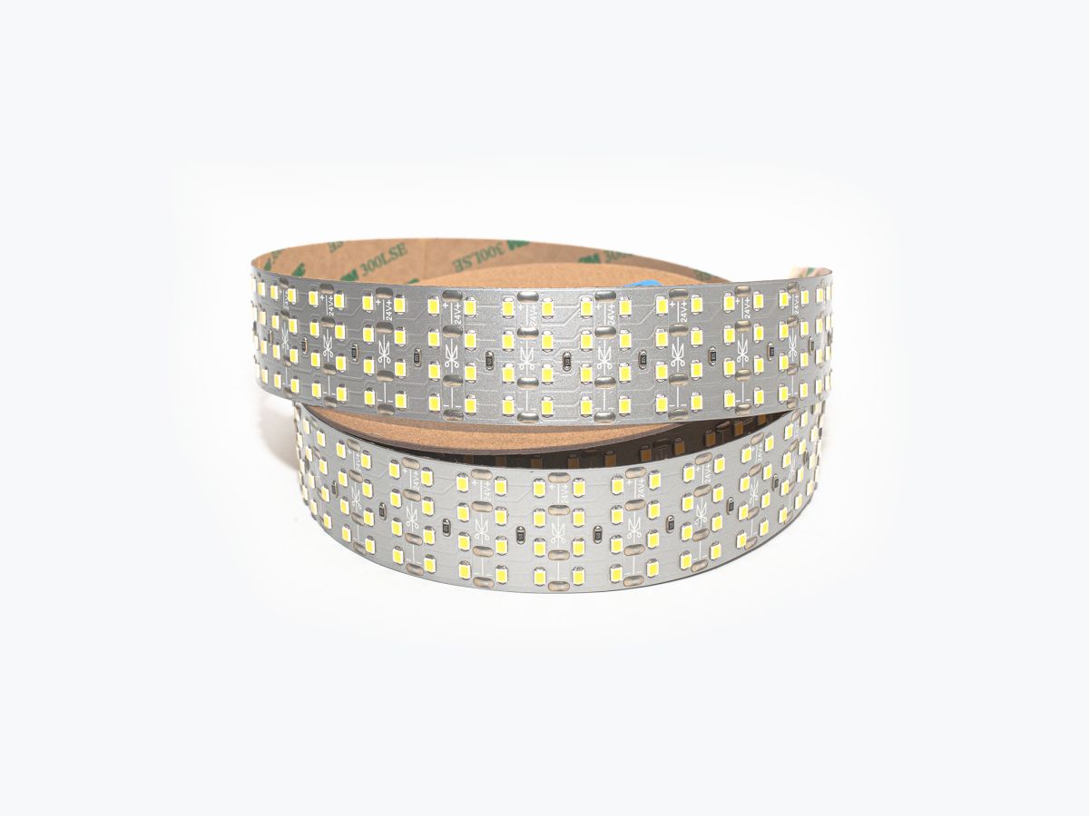 Светодиодная лента LEDS POWER четырехрядная 2835 448/м (47Вт/м) 24В холодная, серия ПРО200 009124