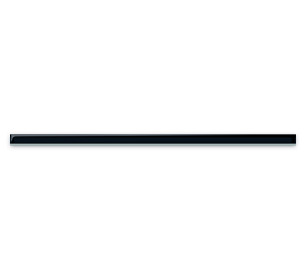Бордюр стеклянный Universal Glass черный 2x60 (UG1L231)