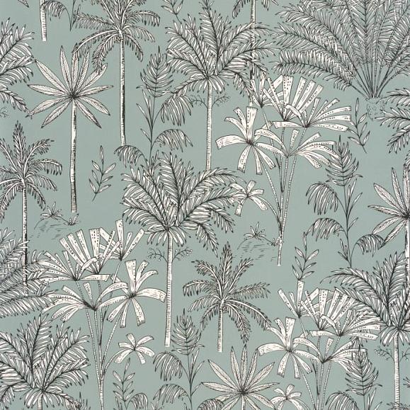 Обои Caselio NGR103037031 Jardin Majorelle Vert de gris