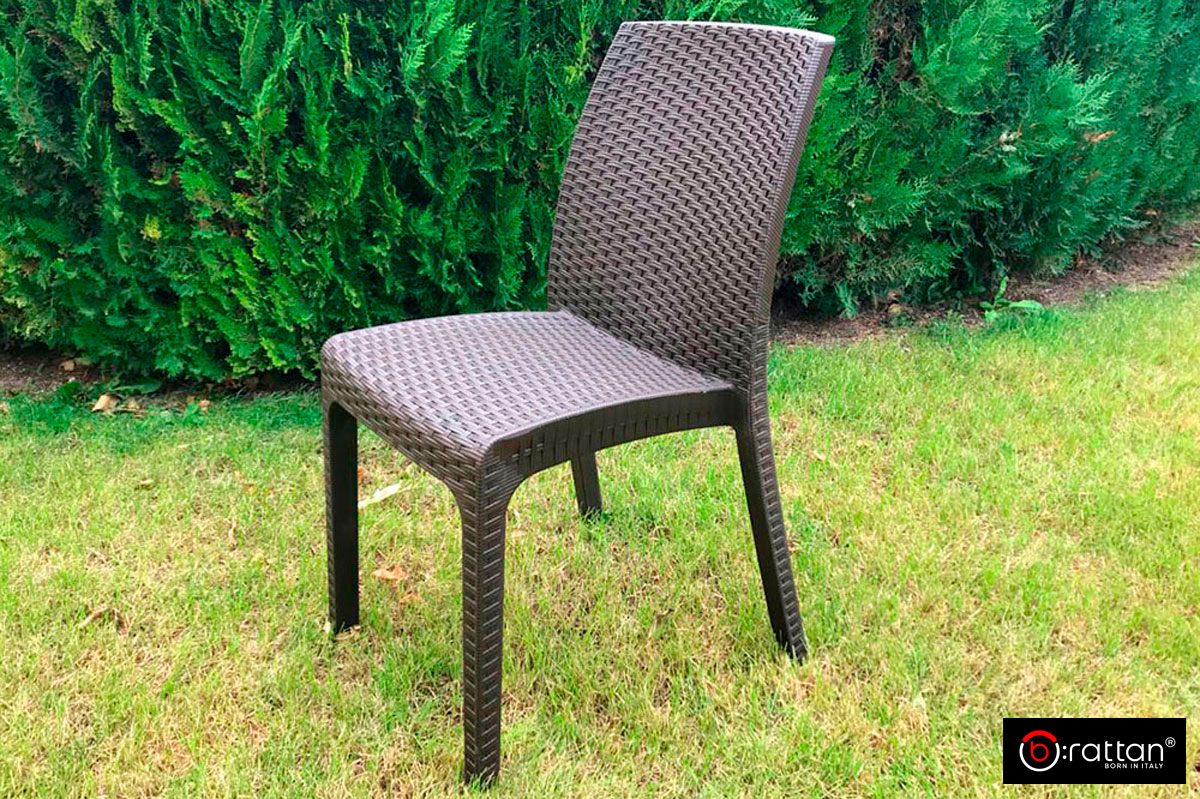Стул B:rattan ВИРДЖИНИЯ / VIRGINIA без подлокотников, коричневый