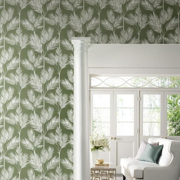 Обои York CV4411 King Palm Silhouette Fern