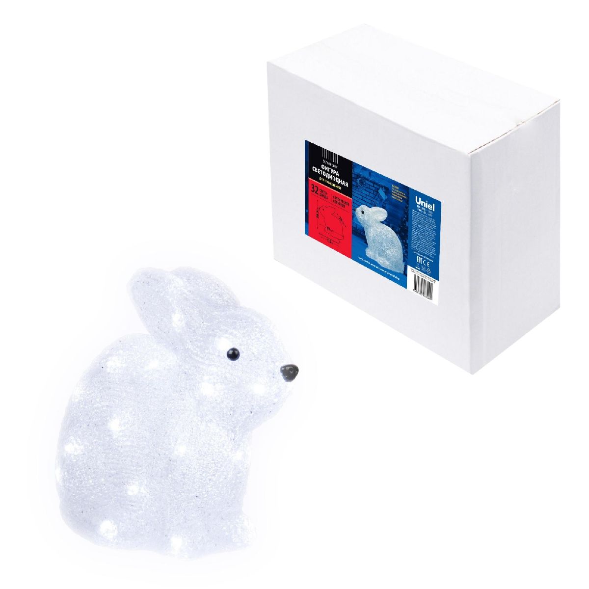 Фигура кролик Uniel ULD-M2724-032/STA WHITE IP20 RABBIT 09561