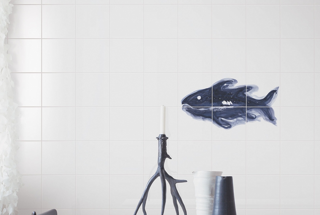 IL PESCE CELESTE 60X40