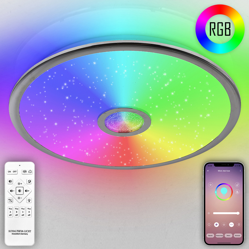 Потолочная люстра Natali Kovaltseva Colorful RGB INNOVATION STYLE 83118