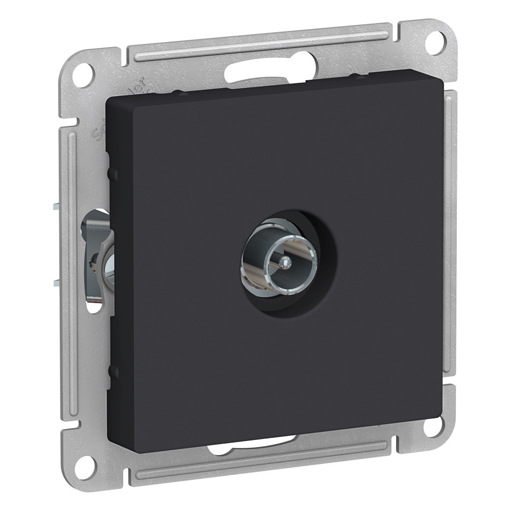 Розетка TV проходная 4DB Systeme Electric AtlasDesign Карбон ATN001092