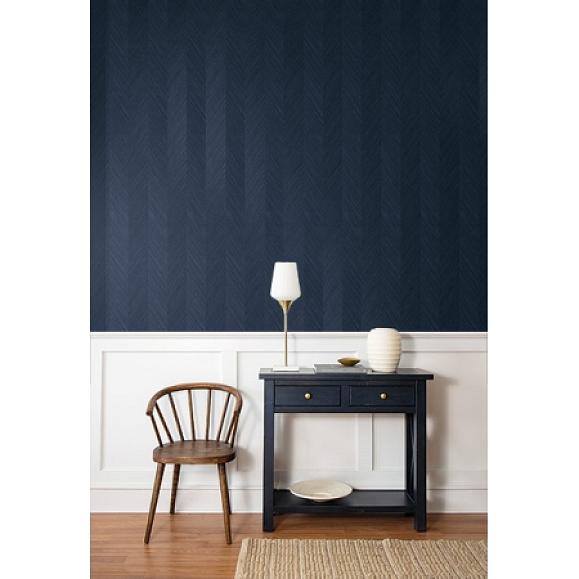 Обои Paper&Ink BL72602 Chevron Grasscloth Navy