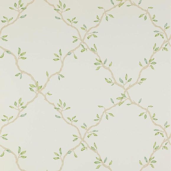 Обои Colefax and Fowler 07706/03 Leaf Trellis Ivory/Green