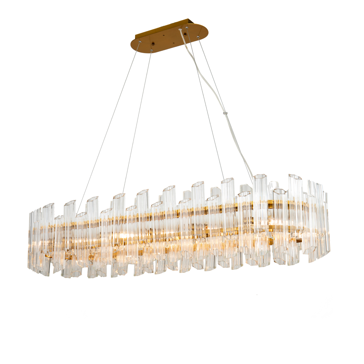 Подвесная люстра DeLight Collection Vittoria KG0769P-12L clear/ brass