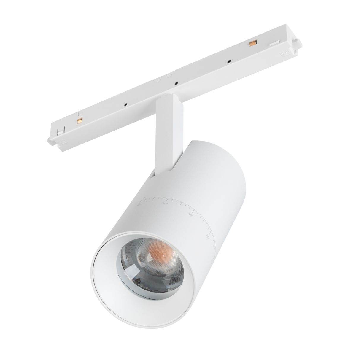Трековый магнитный светильник Arlight MAG-ORIENT-SPOT-ZOOM-R65-15W Warm3000 (Белый, 20-60 deg, 48V, DALI) (IP20 Металл) 048665(1)