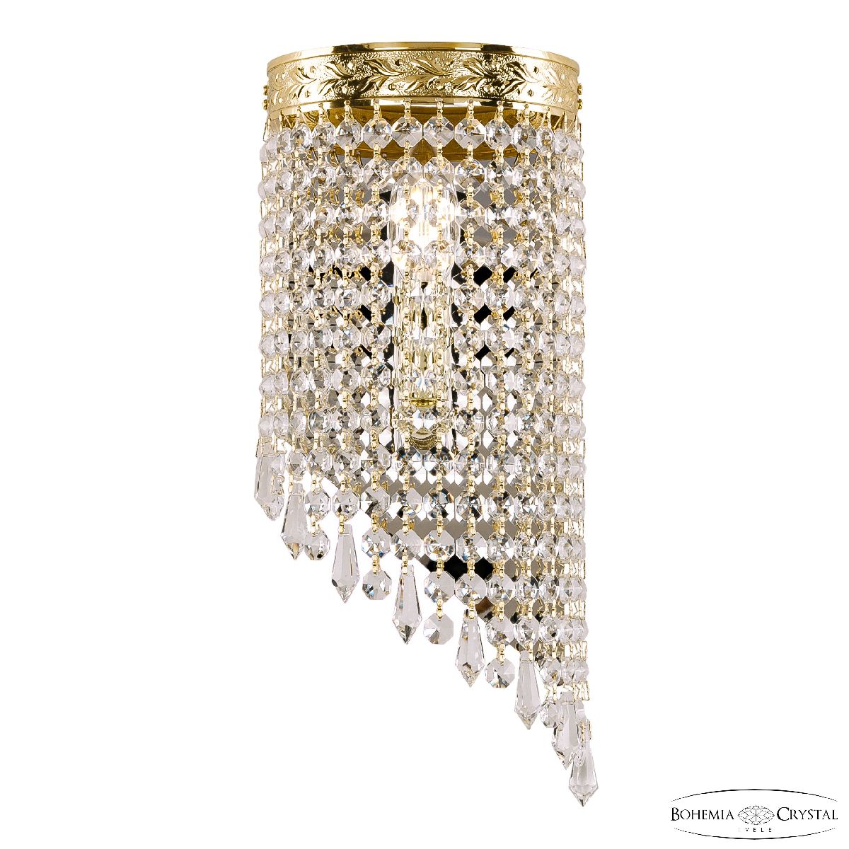 Настенный светильник Bohemia Ivele Crystal 83401BR/15IV-33 G Drops