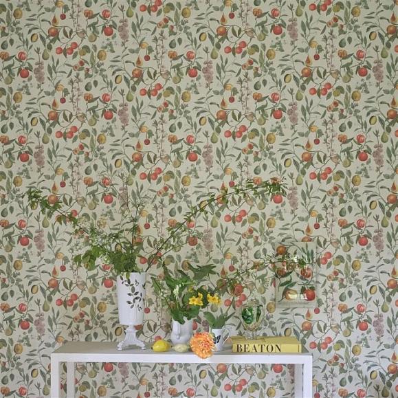 Обои John Derian PJD6018/01 Orchard Fruits Parchment