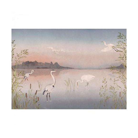 Панно Casadeco 200034311 Marais Sauvage Rose crepuscule